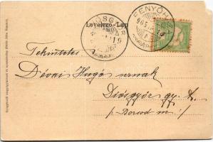 1905 Fenyőháza, Lubochna; Gyógyfürdő, vízgyógyintézet és nyaralótelep (bérlő Jáhn Nándor) / spa, vil...