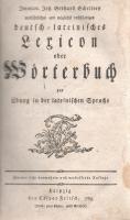 Scheller, Immanuel Johann Gerhard: 
Imman. Joh. Gerhard Schellers ausführliches und möglichst volls...