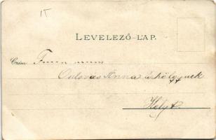 Pozsony, Pressburg, Bratislava; Újtelep, villák, Evangélikus líceum internátusa. Heliocolorkarte von...