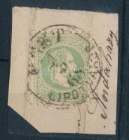 1867 3kr kivágáson &quot;PEST / LIPÓTVÁROS&quot; (8.000)