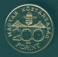 1993. 200Ft Ag aranyozva "MNB" T:2