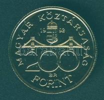 1992. 200Ft Ag aranyozva "MNB" T:2
