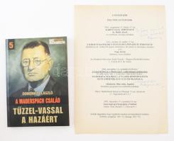 Domonkos László: A Maderspach család. Tűzzel-vassal a hazáért. Bp., 2011, Nagy Magyarország Könyvek. Fekete-fehér fotókkal illusztrált. Kiadói papírkötés. + Maderspach Károly (1791-1849) hídtervező mérnökről szóló előadás prospektusa (2002), rajta a leszármazottainak aláírásával, hajtásnyommal