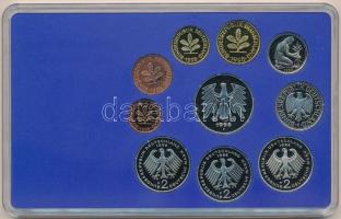 NSZK 1998F 1pf-5M (10xklf) forgalmi sor műanyag dísztokban, külső karton tokkal T:PP 
FRG 1998F 1 P...