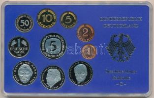 NSZK 1998G 1pf-5M (10xklf) forgalmi sor műanyag dísztokban, külső karton tokkal T:PP 
FRG 1998G 1 P...