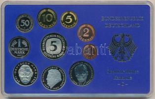 NSZK 1997G 1pf-5M (10xklf) forgalmi sor műanyag dísztokban, külső karton tokkal T:PP 
FRG 1997G 1 P...