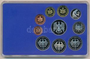 NSZK 1997A 1pf-5M (10xklf) forgalmi sor műanyag dísztokban, külső karton tokkal T:PP 
FRG 1997A 1 P...