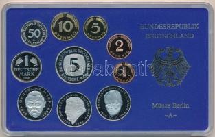 NSZK 1999A 1pf-5M (10xklf) forgalmi sor műanyag dísztokban, külső karton tokkal T:PP 
FRG 1999A 1 P...