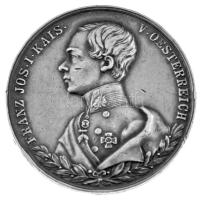 Osztrák-Magyar Monarchia 1852. "Ferenc József újévi emlékérem" Ag emlékérem (8,79g/29mm) T:XF,VF ph. / Austro-Hungarian Monarchy 1852. "Franz Joseph New Year Medal" Ag commemorative medallion (8,79g/29mm) C:XF,VF edge error