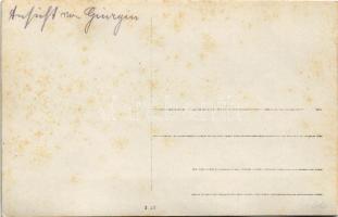 Giurgiu, Gyurgyevó, Gyurgyó; Első világháborús pusztítás utáni látkép, régi ortodox templom / WWI mi...