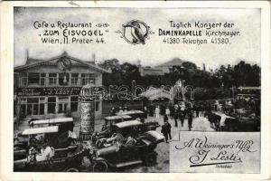 1924 Wien, Vienna, Bécs; Café u. Restaurant zum Eisvogel. Prater 44. (fl)