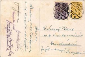 1924 Wien, Vienna, Bécs; Café u. Restaurant zum Eisvogel. Prater 44. (fl)