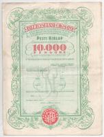 Budapest 1906. "Pesti Hazai Első Takarékpénztár-Egyesület" nyereménykötvénye 100K-ról (2x)...