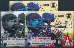 2024 22. Extrém sportok - Paintball 3 darabos emlékív garnitúra azonos 00020 sorszámmal