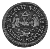 Körmöcbánya ~1740. "Barátság érem" 1/4 Dukát Ag leverete. "VERGIS DEINES FREVND NIC S...