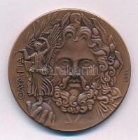 ~1996. Az 1896-os Olimpiai díjérem modern bronz replikája &quot;KÓPIA&quot; jelzéssel (42,5mm) T:UNC,AU