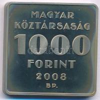 2008. 1000Ft Cu-Ni "Telefonhírmondó - Puskás Tivadar" kapszulában T:PP patina 
Adamo EM21...