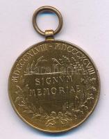 1898. "Jubileumi Emlékérem a Fegyveres Erő Számára / Signum memoriae (AVSTR)" bronz kitünt...
