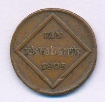 Osztrák Államok / Salzburg 1805. 1kr Cu "Ferdinánd" T:XF,VF ph.
Austrian States / Salzbur...