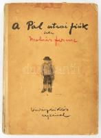 Molnár Ferenc: A Pál-utcai fiúk. Regény kis diákok számára. Vadász Miklós rajzaival. Bp., 1912., Franklin, 231 p.+18 t. Kiadói félvászon-kötésben, kopott, foltos borítóval, sérült gerinccel, kijáró lapokkal és táblákkal, néhány lapon és táblán sérüléssel, szakadással, egy tábla szélén hiánnyal, hiányzó elülső szennylappal és megerősített kötéssel, megviselt állapotban.