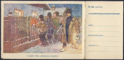 Hungarian Chrismtas singers with lottery ticket s: Juszkó Béla (EK)