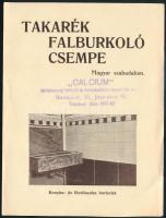 cca 1930-1940 Takarék falburkoló csempe, forgalomba hozza: Dunántúli Tetőcserép és Építőanyag Árusít...