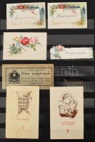 cca 1860-1940 Iskolai jutalomjegyek jó szorgalomért, magatartásért 17 db klf, bélyeg berakóban