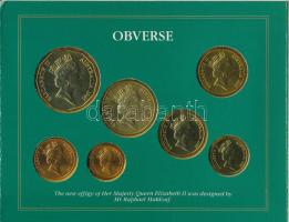 Ausztrália 1985. 1c-1$ (7xklf) aranyozott forgalmi szett karton dísztokban T:UNC kopott tok
Austral...