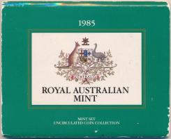 Ausztrália 1985. 1c-1$ (7xklf) aranyozott forgalmi szett karton dísztokban T:UNC kopott tok
Austral...