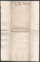 1790 Kalatay Ferenc (1722-1795) nagyváradi püspök, II. József udvari papja autográf aláírása egyházi...