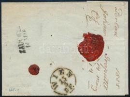 1855 3kr + 6kr HP III, the latter fine pressed, "CSÁKTORNYA" - Odrau 1855 3kr + 6kr HP III...