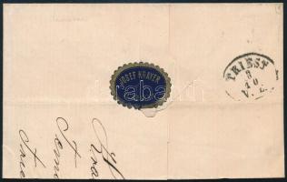 1870 5kr on cover "TEMESVÁR - Triest 1870 5kr levélen "TEMESVÁR - Triest