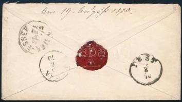 1870 5kr PS-cover "EPERJES" - Essegg 1870 5kr díjjegyes boríték "EPERJES" - Esse...
