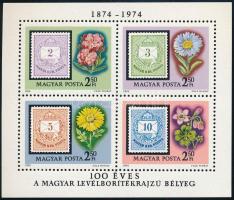 1974 100 eves a magyar borítékrajzú bélyeg blokk 50 db (25.000)