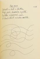 Weöres Sándor kézírásos könyve.
(Bp. 1981, Szépirodalmi K.). XIX, 240 l., 3 lev. Előszó Kovács Sánd...