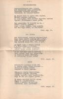 Schlosser zsoltárai. Popp Éva munkahelyi helyzetdalai. Gépirat (1958)
Kelt: Budapest, 1958. 14 gépe...