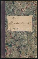 1885 Bp., Fleischer Kornél igazságügy-minisztériumi segédfogalmazó részére szóló fizetési ív