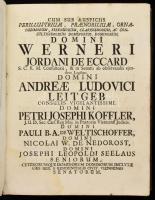 [Sandini, Antonio (1692-1730)] : Historia Familiae Sacrae ex antiquis monumentis collecta opera et s...