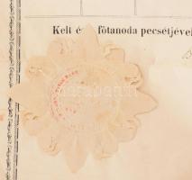 1871 Debrecen, a helvét hitvallásuak debreczeni főtanodájának (Debreceni Református Kollégium) bizon...