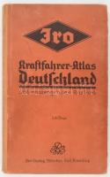 JRO-Kraftfahrer-Atlas Deutschland u. Auslandgebiete. Müchen, JRO-Vrlag. Félvászon kötés, kopottas állapotban.