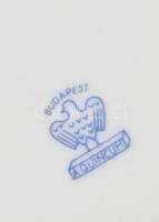 Aquincum porcelán váza, felirattal. Matricás, jelzett, hibátlan 20 cm