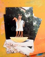 Szalay Pál (1953-2015): Kisebb méretű, részben jelzett és részben jelzés nélküli festmények, rajzok,...