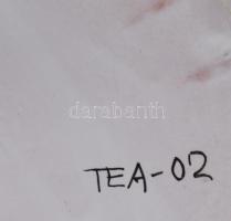 Habán fali dísztál, múzeumi másolat. Mázas kerámia, kézzel festett, hibátlan d: 31 cm