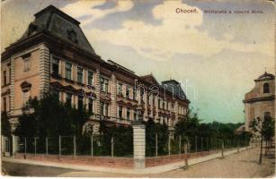 1915 Chocen, Mestanská a obecná skola / school (EK)