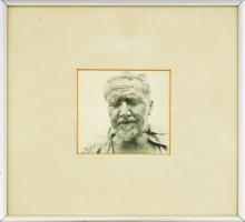 Richard Avedon: Ezra Pound költő, Rutherford, New Jersey, June 30, 1958. Reprodukció. Üvegezett keretben Külső méret 26x26 cm