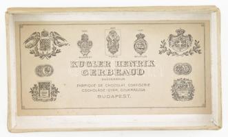 Gerbeaud papírdoboz ritka, jó állapotban 8x13 cm