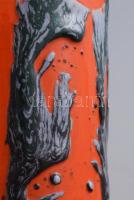 Erdélyi István: Retro váza. Jelzés nélkül, m: 33 cm