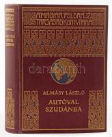 Almásy László: Autóval Szudánba. Első autó-utazás a Nilus mentén. Vadászatok angol-egyiptomi Szudánban. Cholnoky Jenő előszavával. 83 képpel. [Második kiadás.] Budapest, [1930]. Lampel R. - Wodianer F. és Fiai (Franklin ny.) 1 t. (címkép) + 240 p. + 28 t. (kétoldalas táblákon fotóanyag). Az Almásy László és Esterházy Antal közös afrikai felfedező- és vadászútjáról szóló beszámoló először 1929-ban jelent meg, ezt a kiadást két éven belül két kiadás követte. Az egyes kiadások közti különbség csupán a táblák számában, az illusztrációs anyagban és a térkép meglétében vagy nem létében körvonalazható. Az 1929. évi első kiadás 83 fényképpel és 1 kihajtható térképpel rendelkezik. Példányunk a szintén 83 fényképpel díszített, de címlapja szerint a térképet nélkülöző 2. kiadásból származik. A harmadik kiadás, mely már csak 82 képet tartalmaz, és a térképet szintén mellőzi, 1931 első felében jelent meg.  Aranyozott egészvászon kötésben, szép állapotban, kissé foxingos