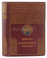 [Bergman, Sten (1895-1975)] Sten Bergman: Kamcsatka ősnépei, vadállatai és tűzhányói között. Fordította: Dr. Cholnoky Béla. A Magyar Földrajzi Társaság Könyvtára. Bp., é.n., Lampel R. (Wodianer F. és Fiai) Rt., 272 p.+23 t. Fekete-fehér fotókkal, és egy térképpel. Kiadói dúsan aranyozott egészvászon sorozatkötésben, nagyon kis kopással