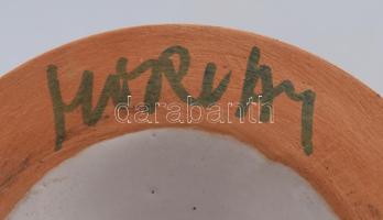 Morvay Zsuzsa (1946-): Kehely. Jelzett, m: 22,5 cm